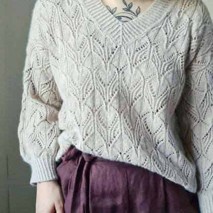 Audrey Borrego Oleander Sweater mit Ecopuno von Lana Grossa 11