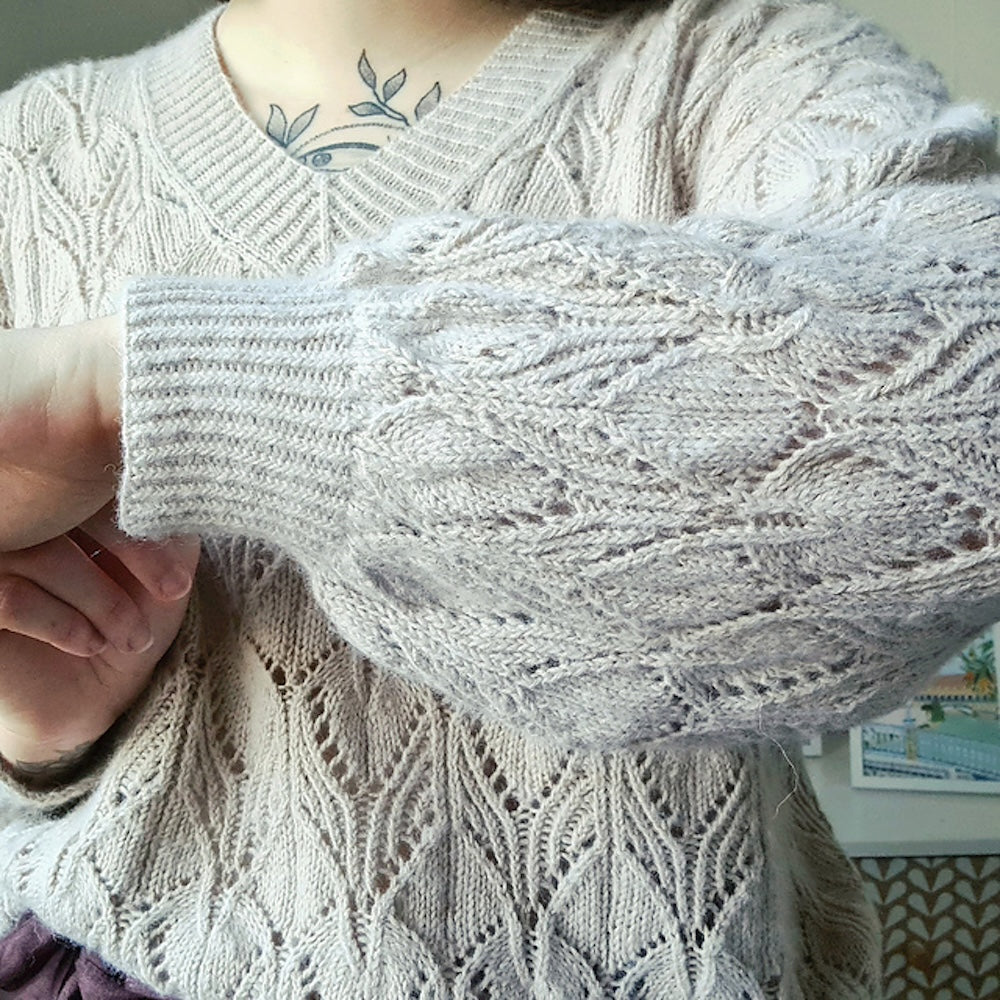 Audrey Borrego Oleander Sweater mit Ecopuno von Lana Grossa 12