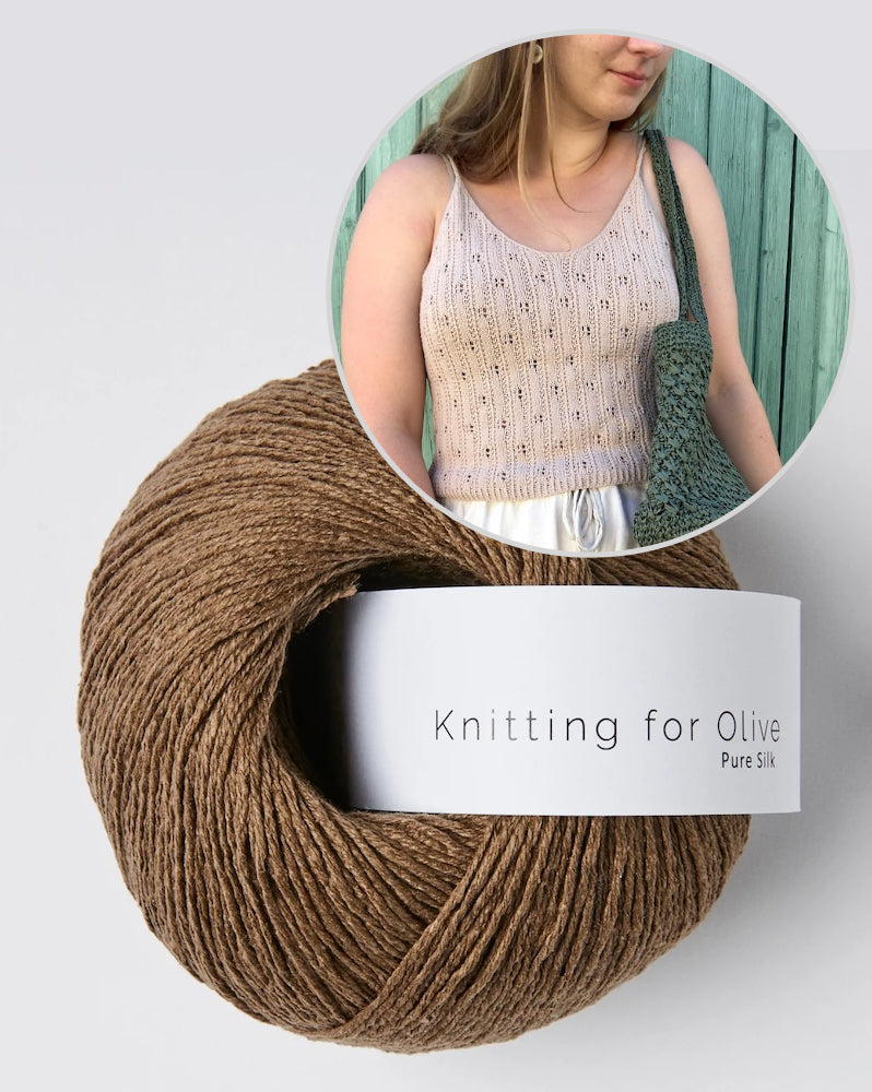 August Lace Camisole von Bella Helms mit Pure Silk von Knitting for Olive 14