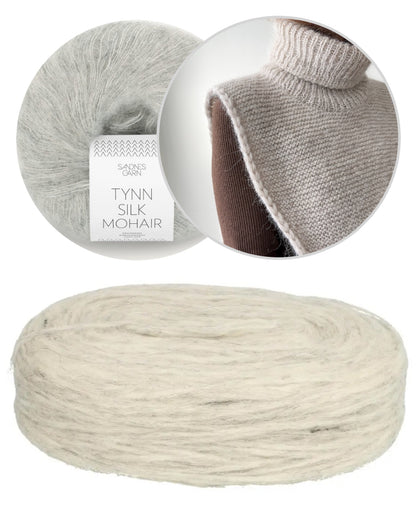 Autumn Tales Cowl | simple et chaud en Plötulopi de Lopi Island et Tynn Silk Mohair de Sandnes