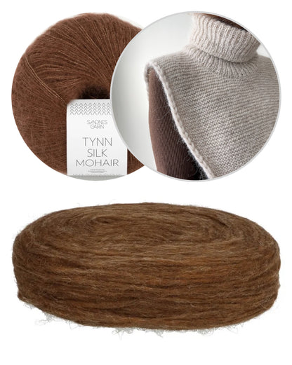 Autumn Tales Cowl | simple et chaud en Plötulopi de Lopi Island et Tynn Silk Mohair de Sandnes