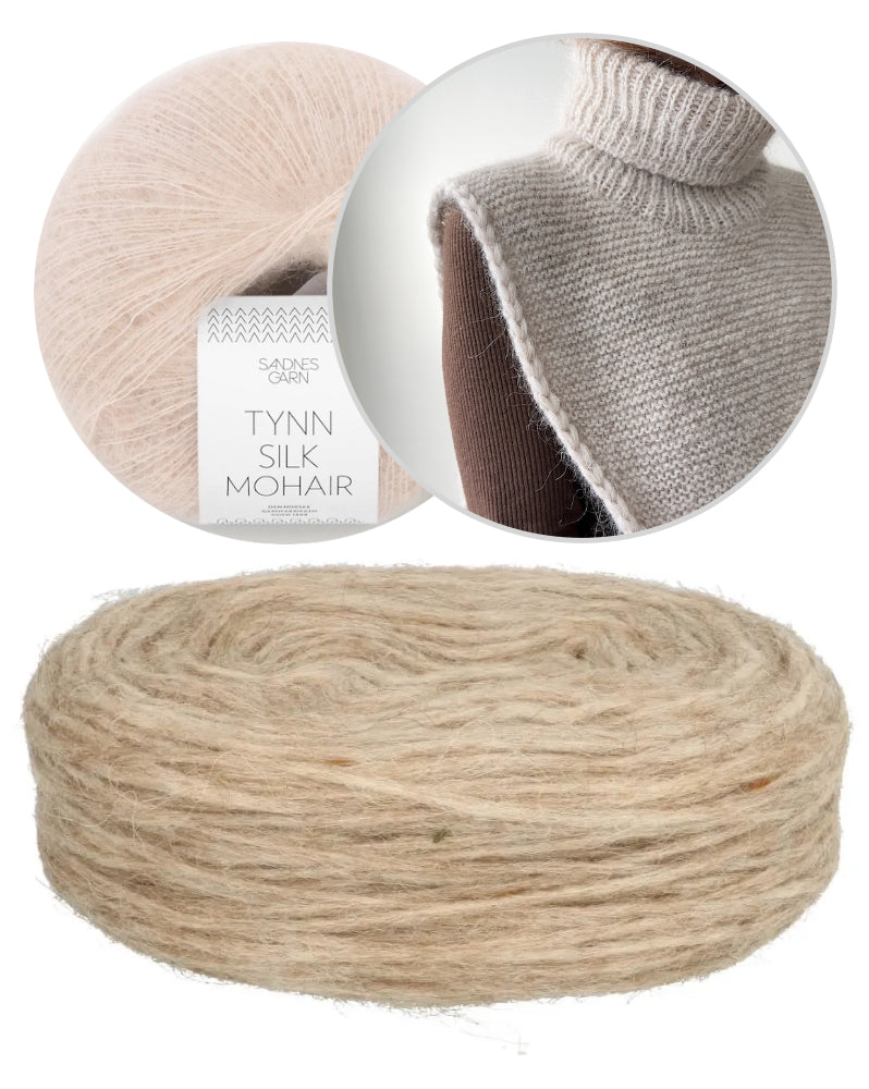 Autumn Tales Cowl | simple et chaud en Plötulopi de Lopi Island et Tynn Silk Mohair de Sandnes