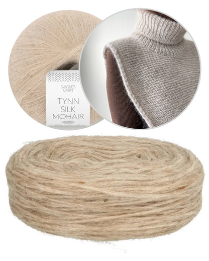 Autumn Tales Cowl | simple et chaud en Plötulopi de Lopi Island et Tynn Silk Mohair de Sandnes