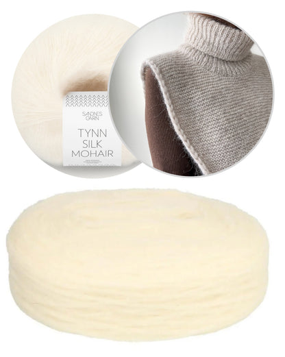 Autumn Tales Cowl | simple et chaud en Plötulopi de Lopi Island et Tynn Silk Mohair de Sandnes