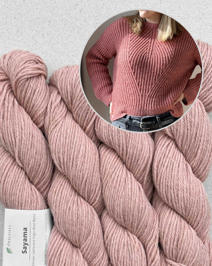 Ava Sweater | herrlich weiches Halbpatent aus Sayama von Pascuali