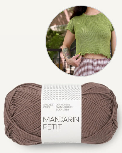 Baby Gem T-shirt | fortryllende flæser i Mandarin Petit fra Sandnes Garn