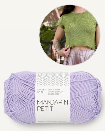 Baby Gem T-shirt | fortryllende flæser i Mandarin Petit fra Sandnes Garn