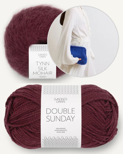 Basket Clutch | crocheted pattern from Double Sunday and Tynn Silk Mohair by Sandnes Garn