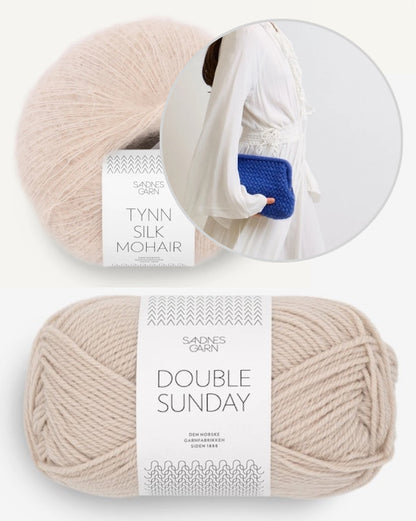 Basket Clutch | crocheted pattern from Double Sunday and Tynn Silk Mohair by Sandnes Garn