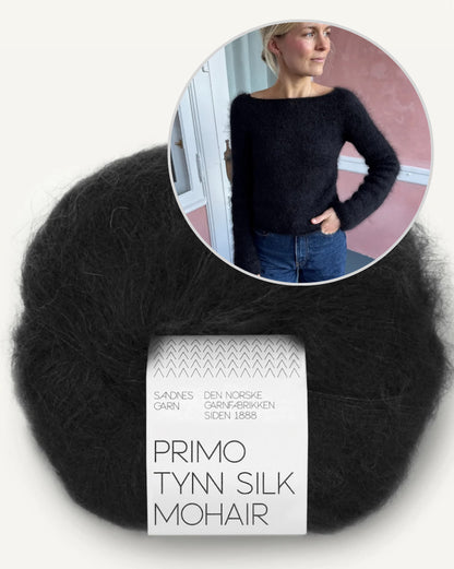 Bea Blouse | delicate silhouette from Primo Tynn Silk Mohair by Sandnes Garn