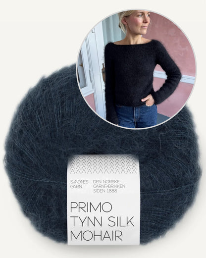Bea Blouse | delicate silhouette from Primo Tynn Silk Mohair by Sandnes Garn