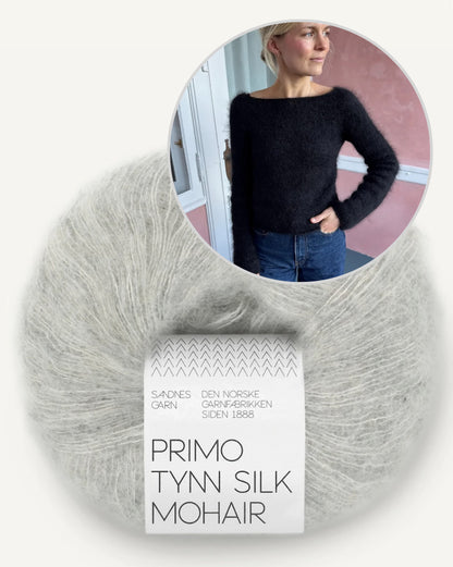 Bea Blouse | delicate silhouette from Primo Tynn Silk Mohair by Sandnes Garn
