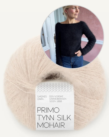 Bea Blouse | delicate silhouette from Primo Tynn Silk Mohair by Sandnes Garn