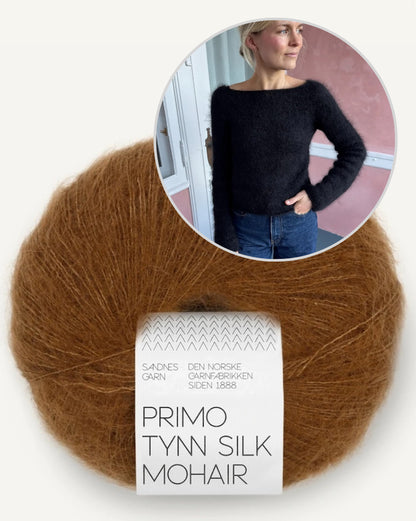 Bea Blouse | delicate silhouette from Primo Tynn Silk Mohair by Sandnes Garn
