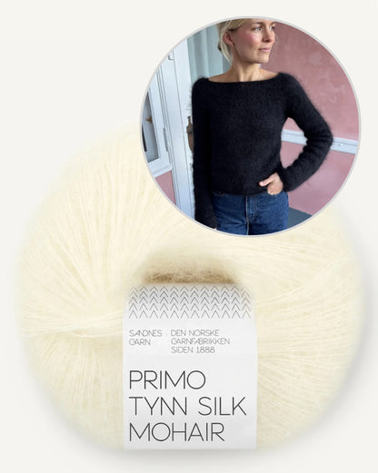 Bea Blouse | delicate silhouette from Primo Tynn Silk Mohair by Sandnes Garn