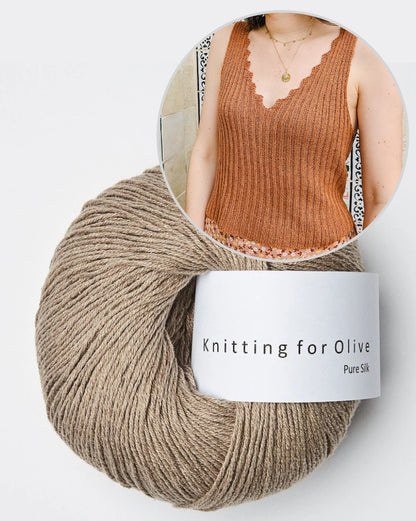 Caraco Bedruthan | inspiré de la côte rocheuse de Pure Silk by Knitting for Olive