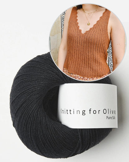 Caraco Bedruthan | inspiré de la côte rocheuse de Pure Silk by Knitting for Olive