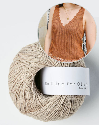 Caraco Bedruthan | inspiré de la côte rocheuse de Pure Silk by Knitting for Olive