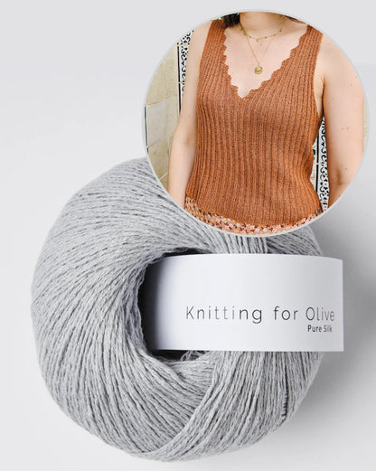 Caraco Bedruthan | inspiré de la côte rocheuse de Pure Silk by Knitting for Olive