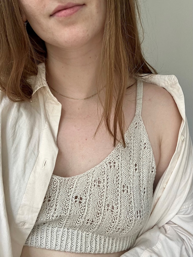 August Lace Camisole von Bella Helms mit Pure Silk von Knitting for Olive 5