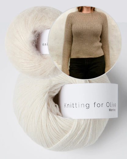 Bellis Rib Shirt | delicate pattern made from Merino and Soft Silk Mohair