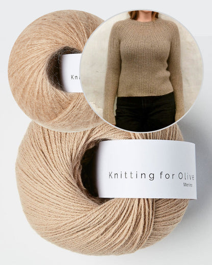 Bellis Rib Shirt | delicate pattern made from Merino and Soft Silk Mohair