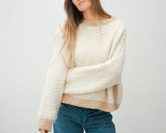 Pull n° 77 | motif enchanteur en Le Coton & Alpaca de Biches & Bûches