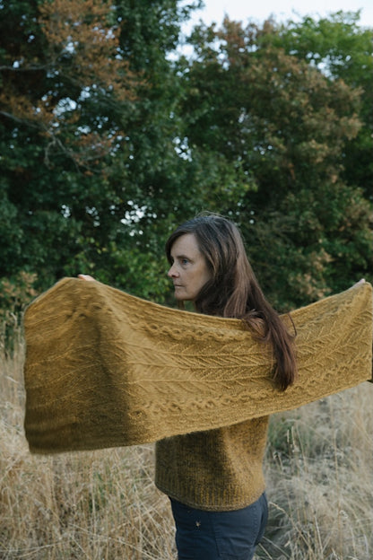 Havu-sjal | blomstermønster i Le Gros Silk & Mohair fra Biches & Bûches