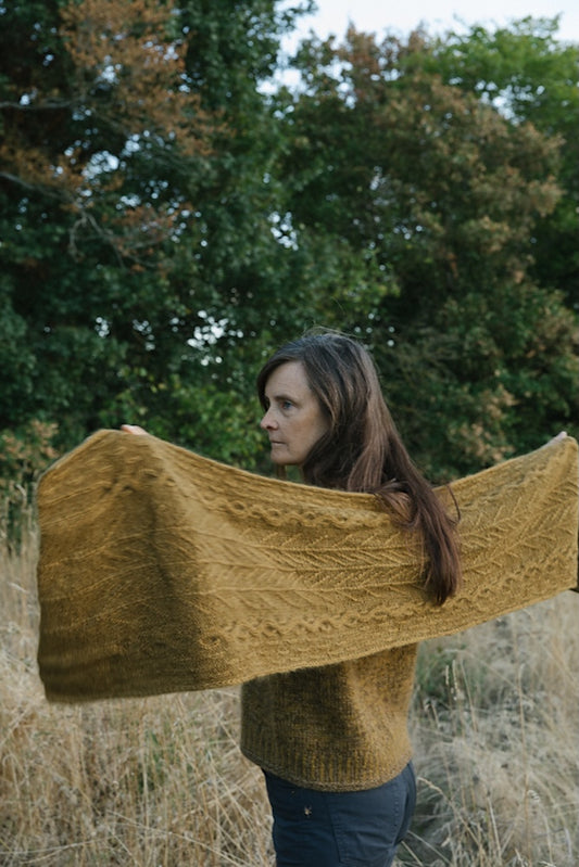 Havu Shawl | florales Muster aus Le Gros Silk & Mohair von Biches & Bûches