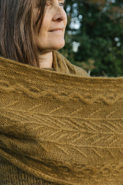 Havu-sjal | blomstermønster i Le Gros Silk & Mohair fra Biches & Bûches