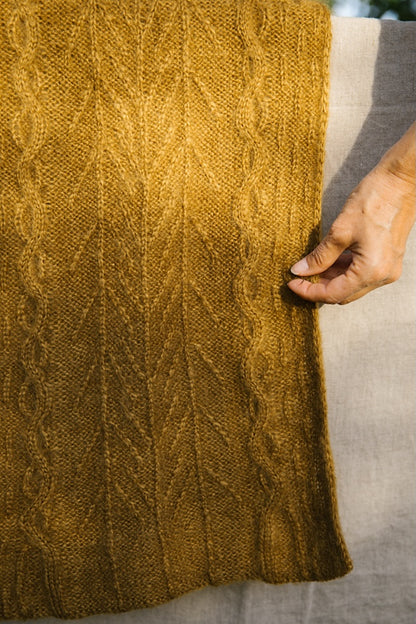 Havu-sjal | blomstermønster i Le Gros Silk & Mohair fra Biches & Bûches