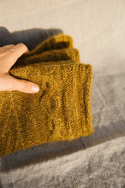 Havu-sjal | blomstermønster i Le Gros Silk & Mohair fra Biches & Bûches