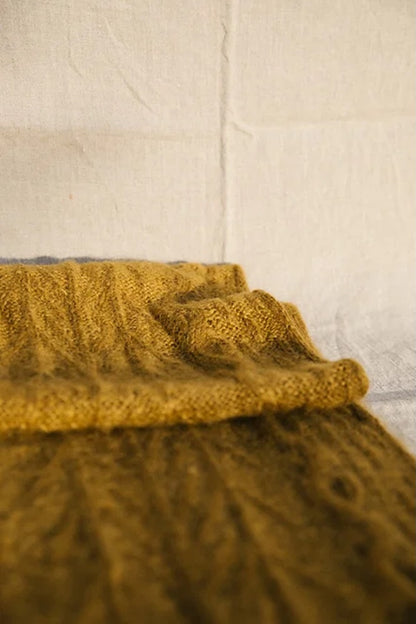 Havu-sjal | blomstermønster i Le Gros Silk & Mohair fra Biches & Bûches