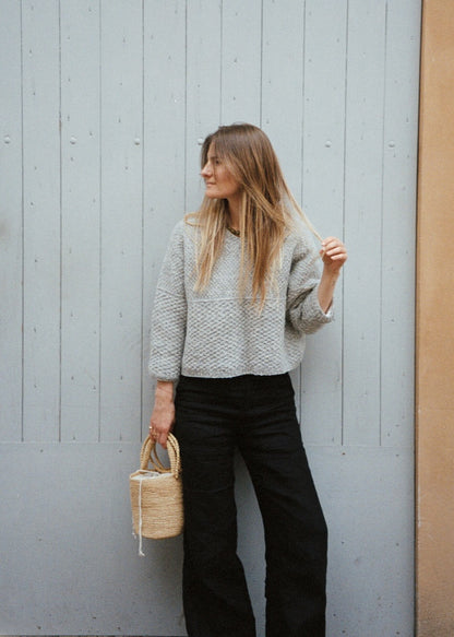River Jumper Lambswool Edition | fint mönster och boxig passform från Biches & Bûches
