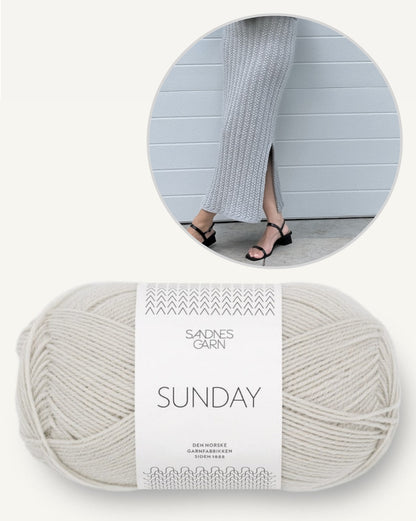 Knitonomy Bloomfield Skirt mit Sunday von Sandnes Garn 11