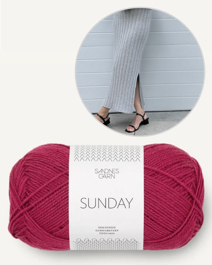 Knitonomy Bloomfield Skirt mit Sunday von Sandnes Garn 12