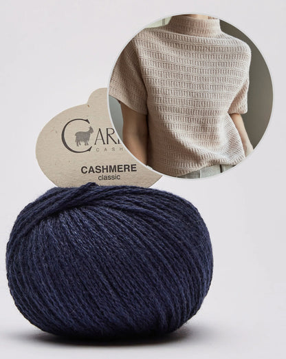 Blouse No. 3 | textured pattern from Classic Cashmere by Cardiff - wonderfully soft