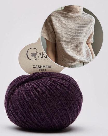 Blouse No. 3 | textured pattern from Classic Cashmere by Cardiff - wonderfully soft