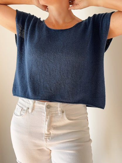 Drop Cut Tee Lite | schlicht aus Pure Silk von Knitting for Olive
