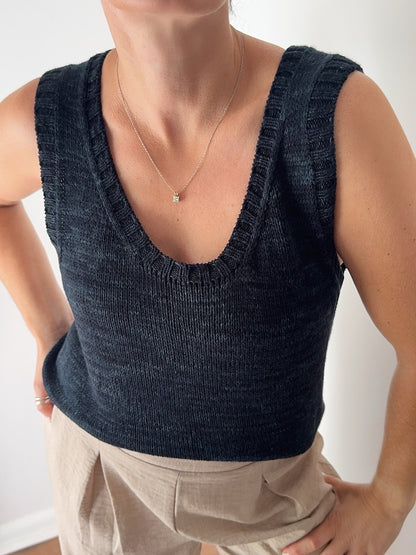 Moon Column Shirt | zartes Basic Top aus Summer Cashmere von Lana Grossa