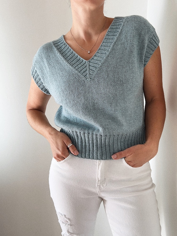 Suri Shirt V-Neck | doppelter V-Ausschnitt mit Puno von Pascuali