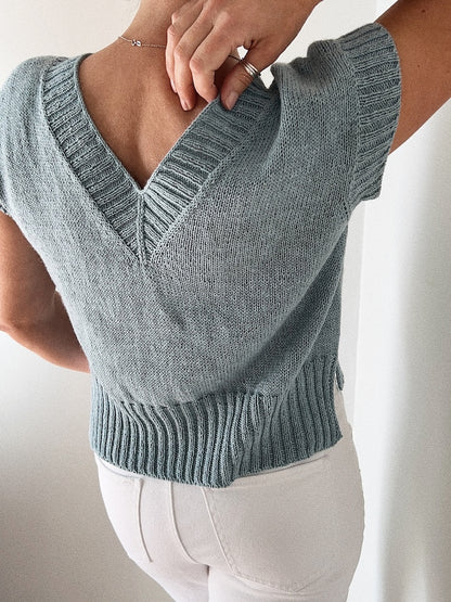 Suri Shirt V-Neck | doppelter V-Ausschnitt mit Puno von Pascuali