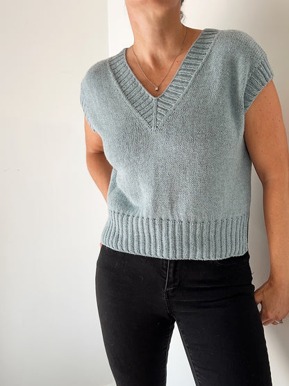 Suri Shirt V-Neck | doppelter V-Ausschnitt mit Puno von Pascuali