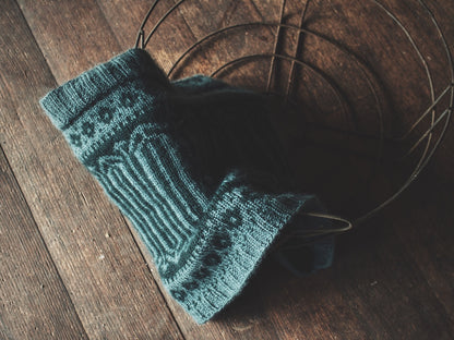 Col Glacier Park | magnifiques motifs colorés en laine Tynd de Woolfolk