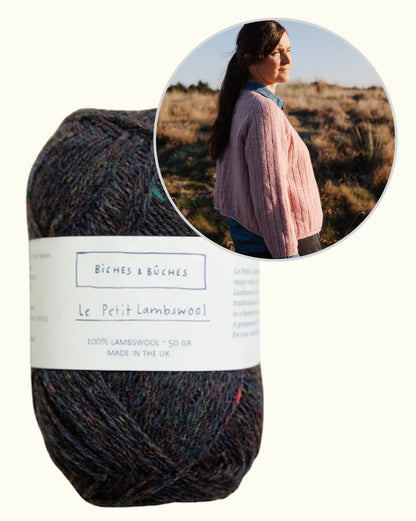 Kardigans Nr. 11 | abpusēji valkājama svītraina jaka no Biches & Bûches Le Petit Lambswool vilnas