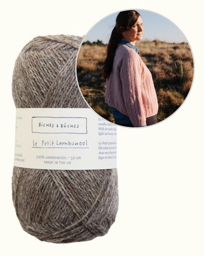 Kardigans Nr. 11 | abpusēji valkājama svītraina jaka no Biches & Bûches Le Petit Lambswool vilnas
