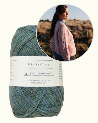 Kardigans Nr. 11 | abpusēji valkājama svītraina jaka no Biches & Bûches Le Petit Lambswool vilnas