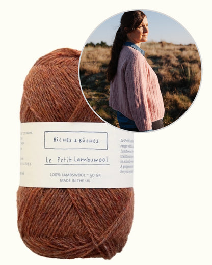 Kardigans Nr. 11 | abpusēji valkājama svītraina jaka no Biches & Bûches Le Petit Lambswool vilnas