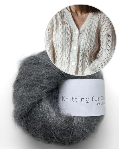 Cardigan No. 6 | delicate cardigan with Soft Silk Mohair from Knitting for Olive