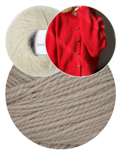 Cardigan No. 9 | klassisch und für jeden Tag aus Woolia und Soft Silk Mohair